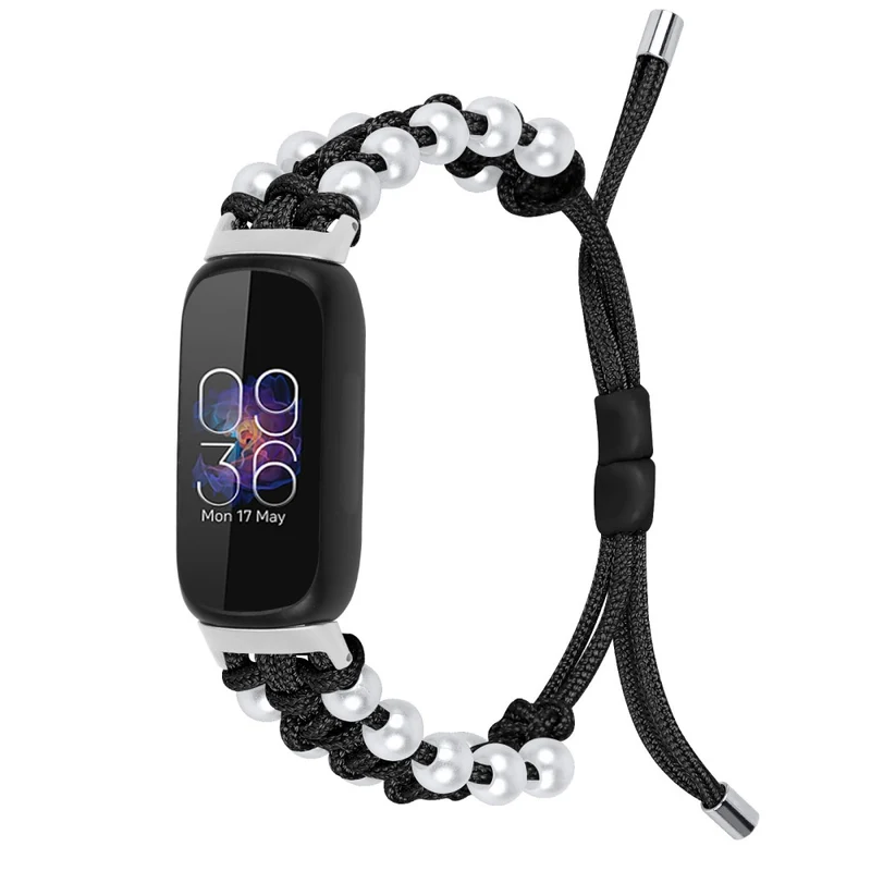 Fitbit Inspire 3 pear décor braid style strap - Rainbow