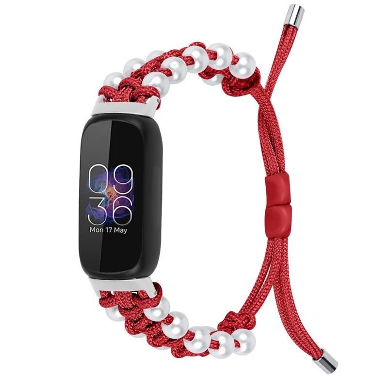 Fitbit Inspire 3 pear décor braid style strap - Rainbow