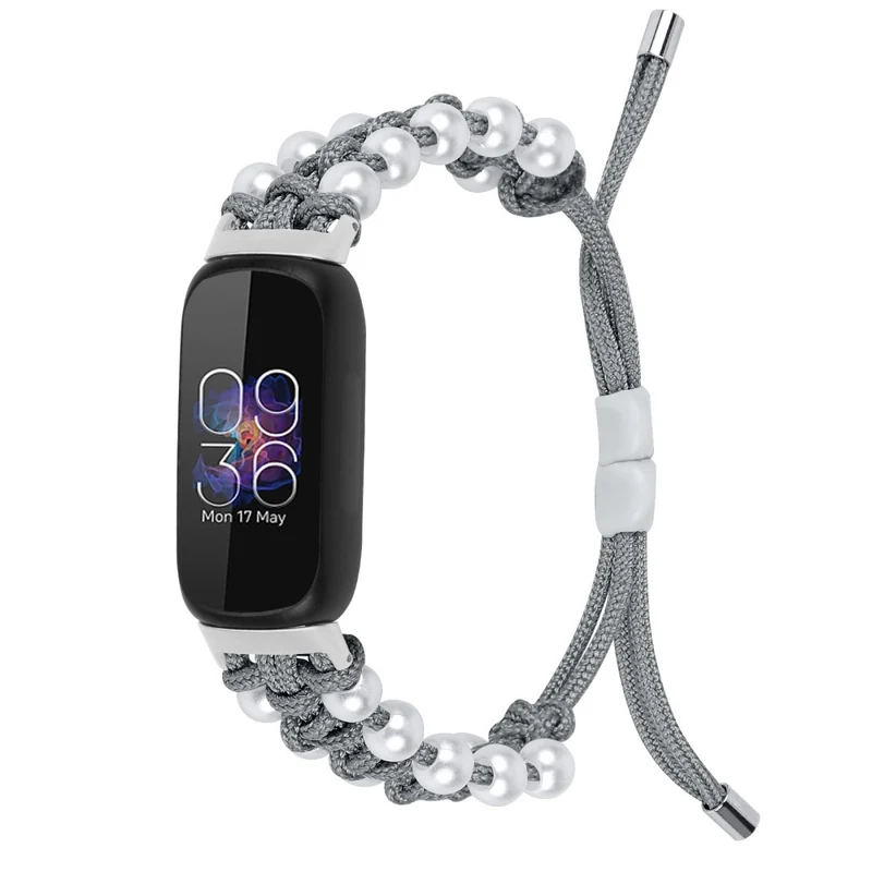 Fitbit Inspire 3 pear décor braid style strap - Rainbow
