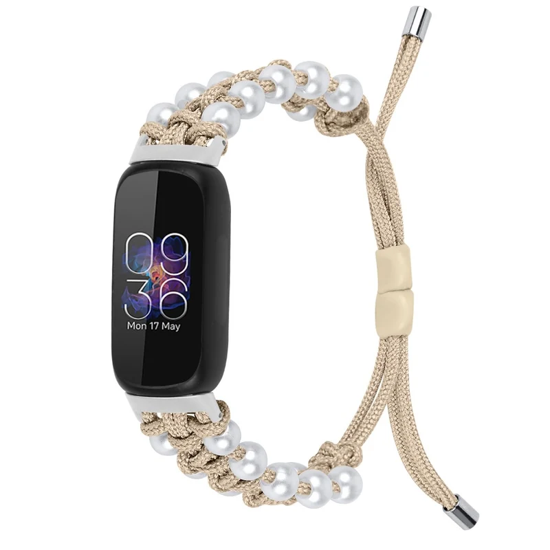 Fitbit Inspire 3 pear décor braid style strap - Rainbow
