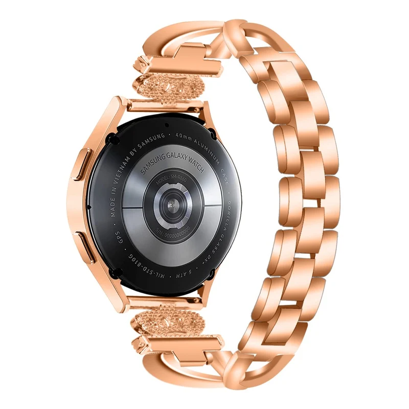 20mm Samsung Galaxy Watch Active 2 / Watch Active X-Shape rhinestone décor alloy strap