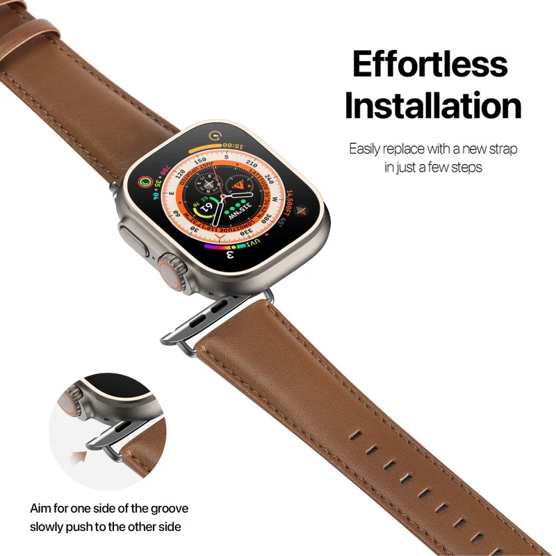 DUX DUCIS YS Apple Watch Series 9 41mm Cowhide leather strap
