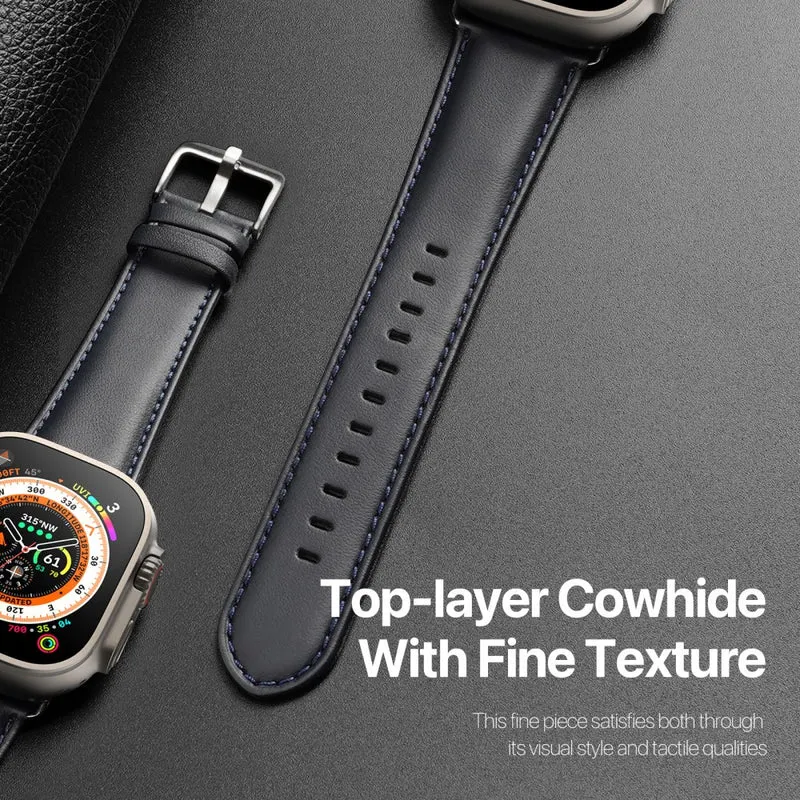 DUX DUCIS YS Apple Watch Series 9 41mm Cowhide leather strap