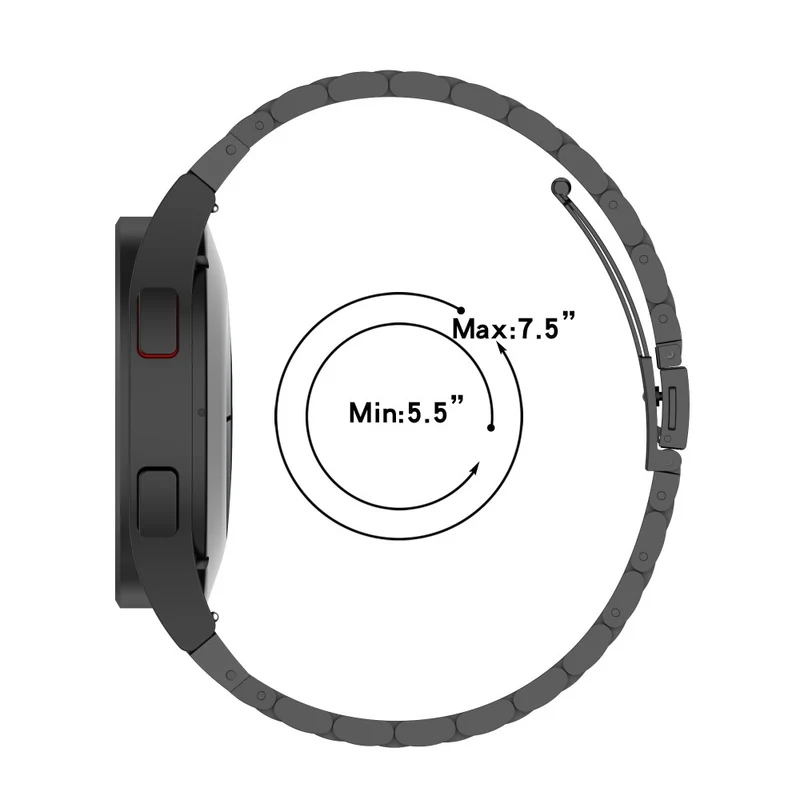 3-Bead stainless steel strap for Samsung Galaxy Watch 6 / 5 / 4