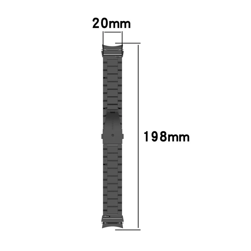 3-Bead stainless steel strap for Samsung Galaxy Watch 6 / 5 / 4