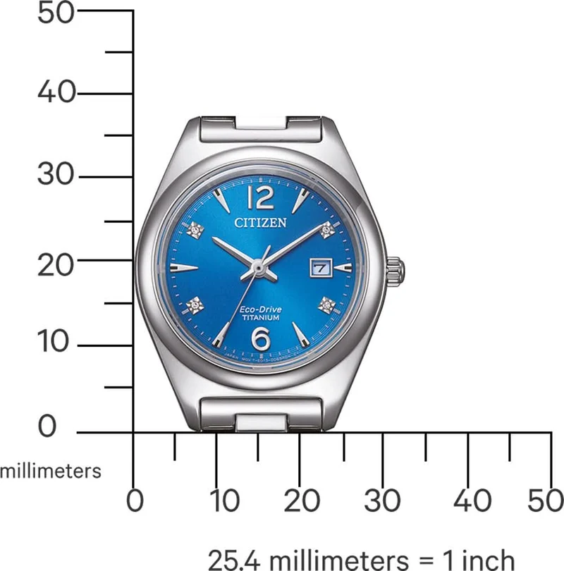 Citizen Super Titanium EW2601-81L Damenuhr • Eco-Drive