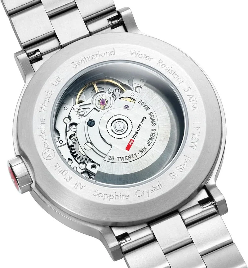 Mondaine Original Automatic MST.4161B.SJ Herrenuhr • Schweizer Bahnhofsuhren-Design • Automatikwerk