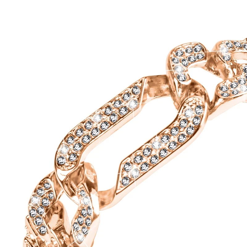 Fitbit Luxe rhinestone décor zinc metal strap
