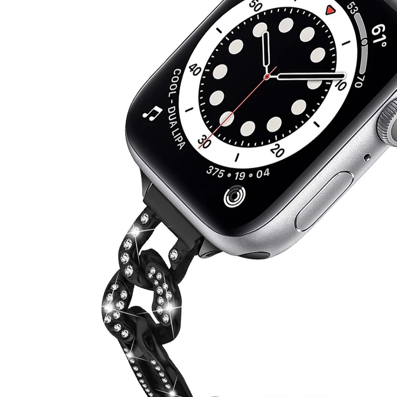Apple Watch Series 8 (41mm) rhinestone décor metal strap