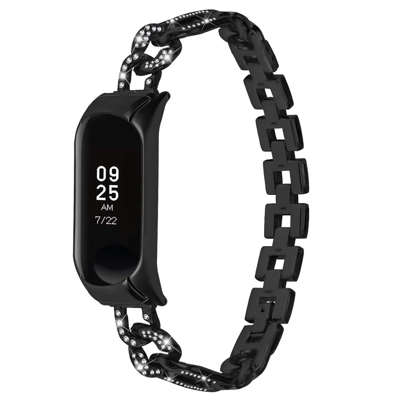 Xiaomi Smart Band 8 rhinestone décor metal strap