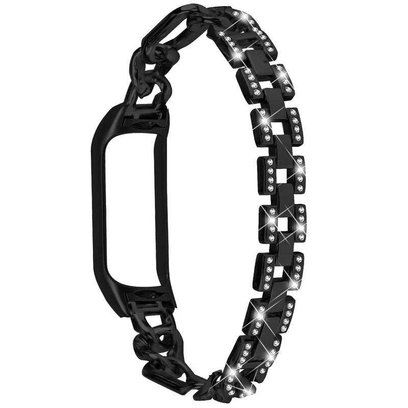 Xiaomi Smart Band 8 rhinestone décor metal strap