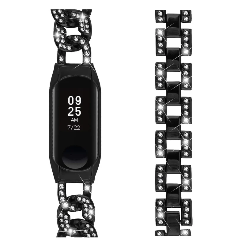 Xiaomi Smart Band 8 rhinestone décor metal strap