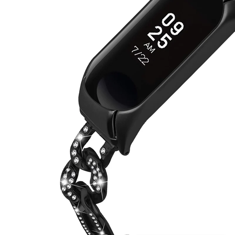 Xiaomi Smart Band 8 rhinestone décor metal strap