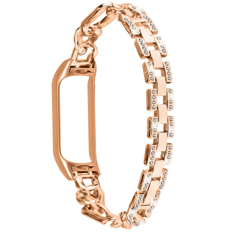 Xiaomi Smart Band 8 rhinestone décor metal strap