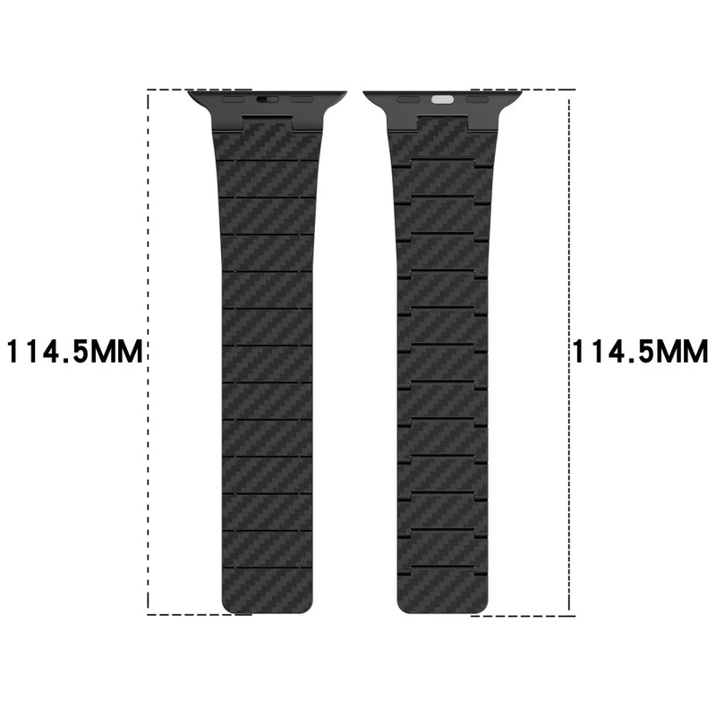 Apple Watch Series 8 (45mm) / Watch Ultra carbon fiber style magnetic strap