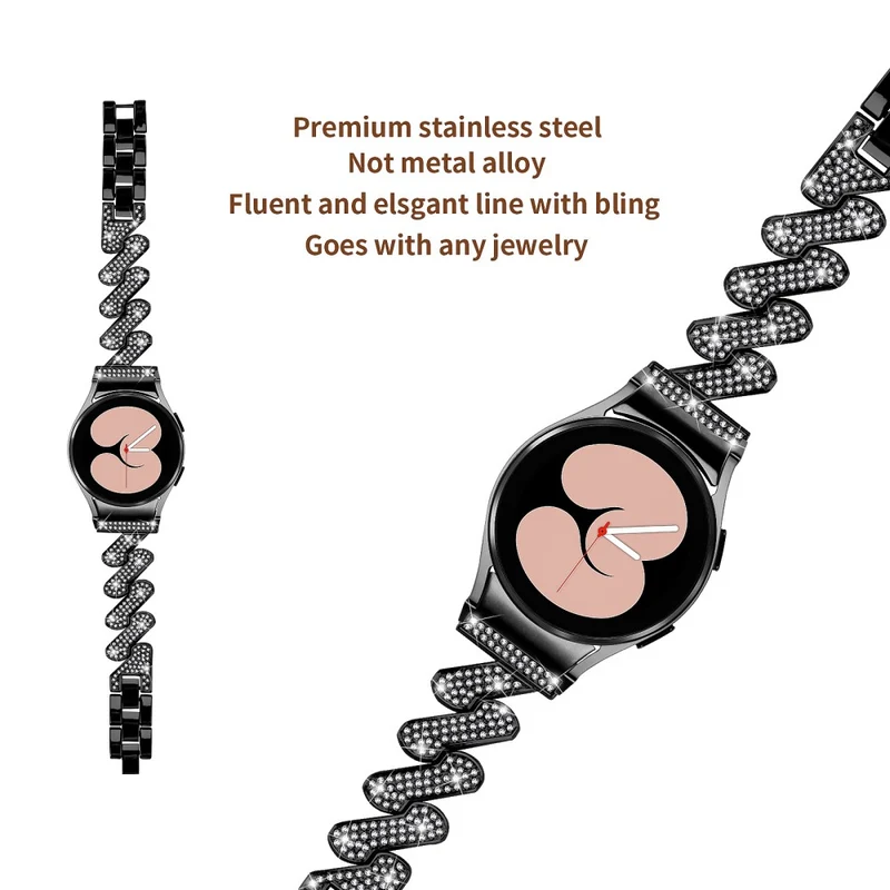 Samsung Galaxy Watch 6 / 6 Classic rhinestone luxury décor metal strap
