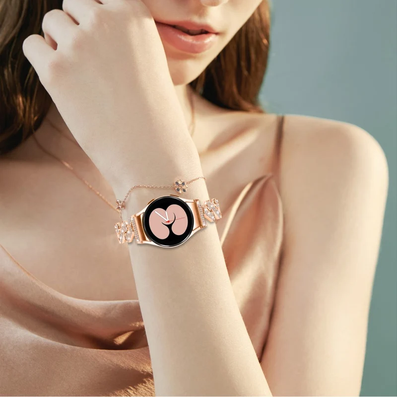 Samsung Galaxy Watch 5 / 4 rhinestone luxury décor metal strap