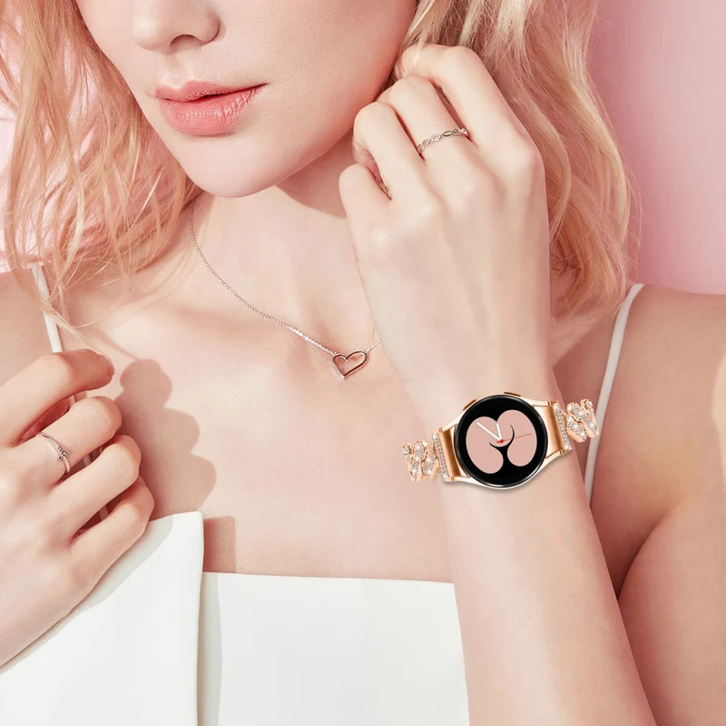 Samsung Galaxy Watch 5 / 4 rhinestone luxury décor metal strap