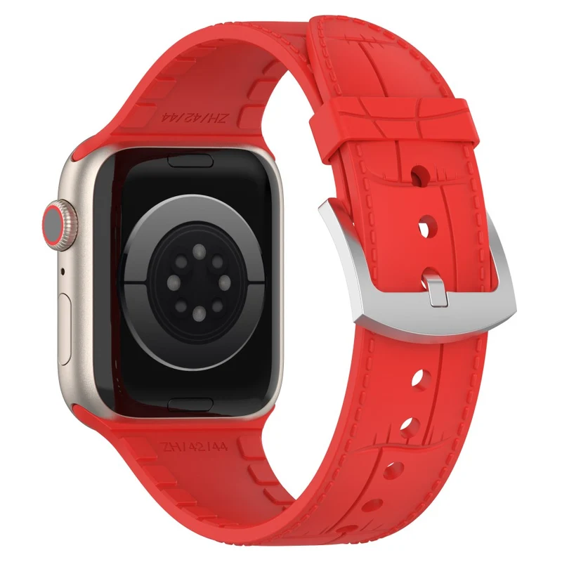 Apple Watch Series 8 (45mm) / Watch Ultra cool texture silicone strap - Dark Green
