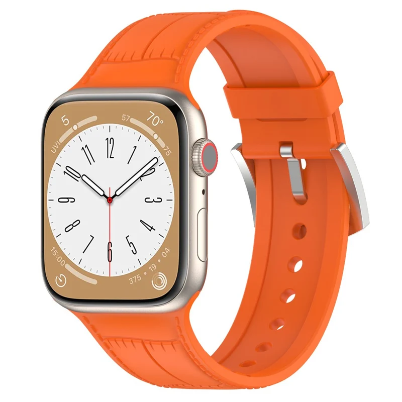 Apple Watch Series 8 (45mm) / Watch Ultra cool texture silicone strap - Dark Green