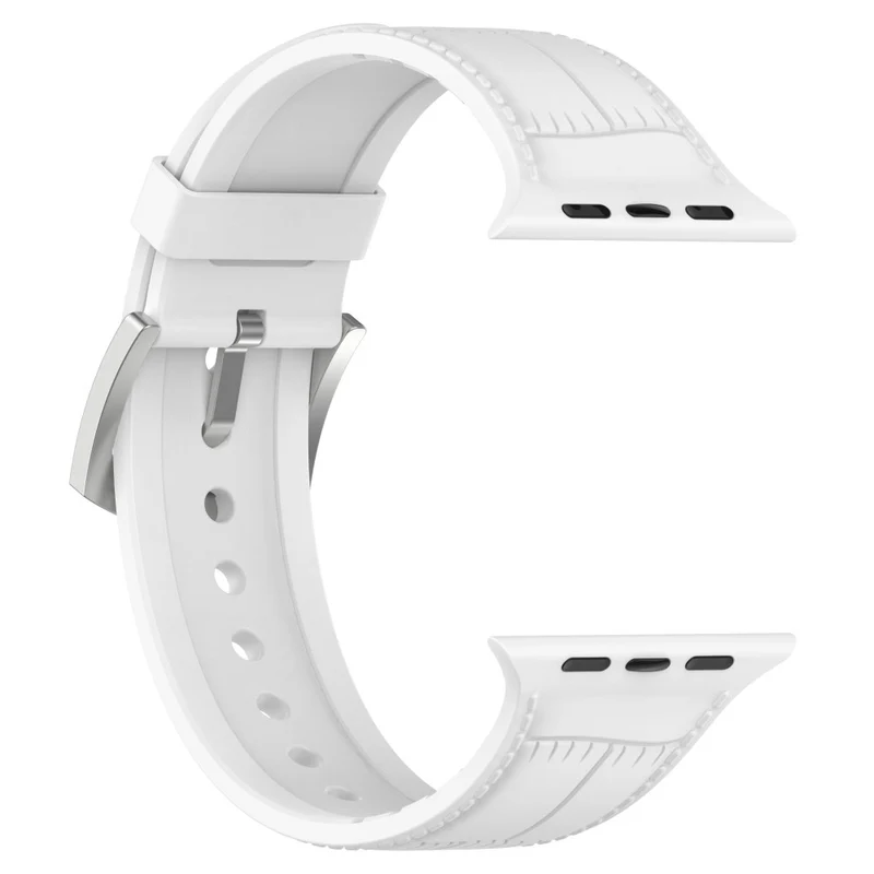 Apple Watch Series 8 (45mm) / Watch Ultra cool texture silicone strap - Dark Green