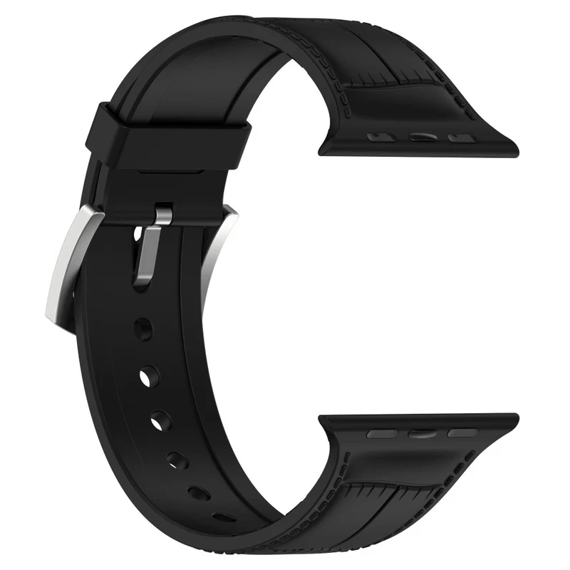 Apple Watch Series 8 (45mm) / Watch Ultra cool texture silicone strap - Dark Green