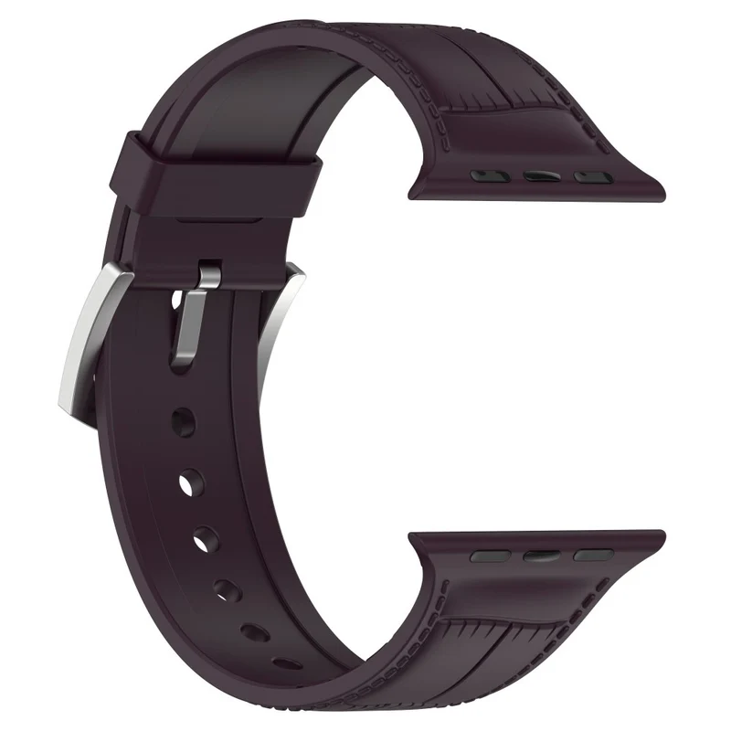 Apple Watch Series 8 (45mm) / Watch Ultra cool texture silicone strap - Dark Green