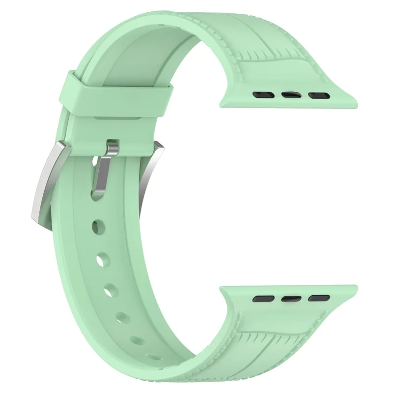 Apple Watch Series 8 (45mm) / Watch Ultra cool texture silicone strap - Dark Green