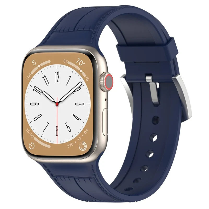 Apple Watch Series 8 (45mm) / Watch Ultra cool texture silicone strap - Dark Green