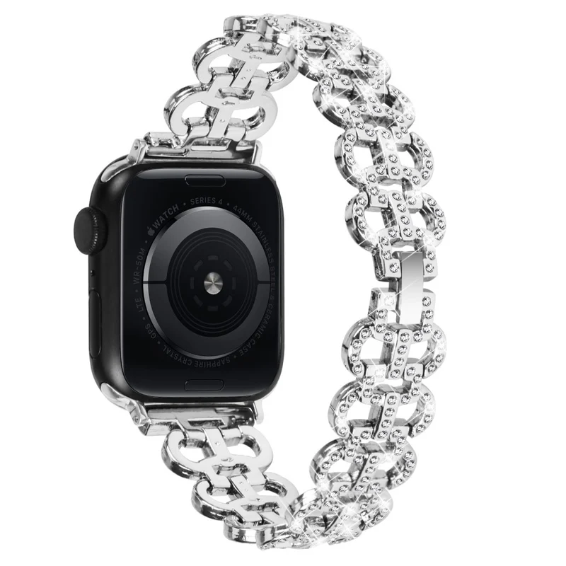 Apple Watch Series 8 (41mm) rhinestone décor alloy strap