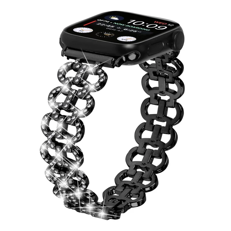 Apple Watch Series 8 (41mm) rhinestone décor alloy strap