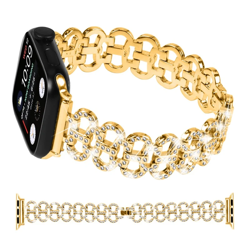 Apple Watch Series 8 (41mm) rhinestone décor alloy strap