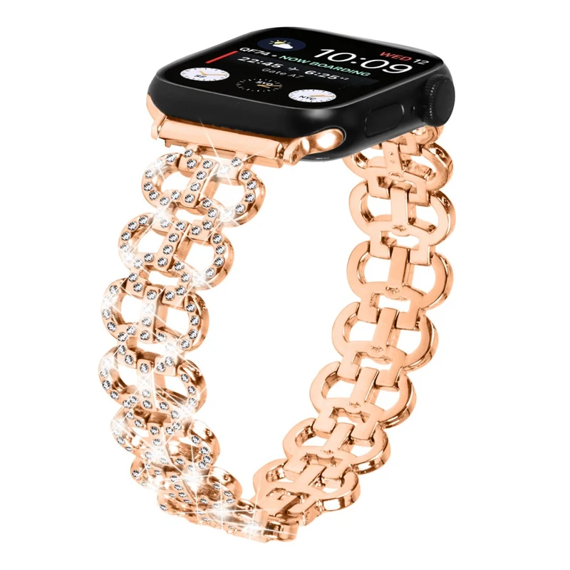 Apple Watch Series 8 (41mm) rhinestone décor alloy strap