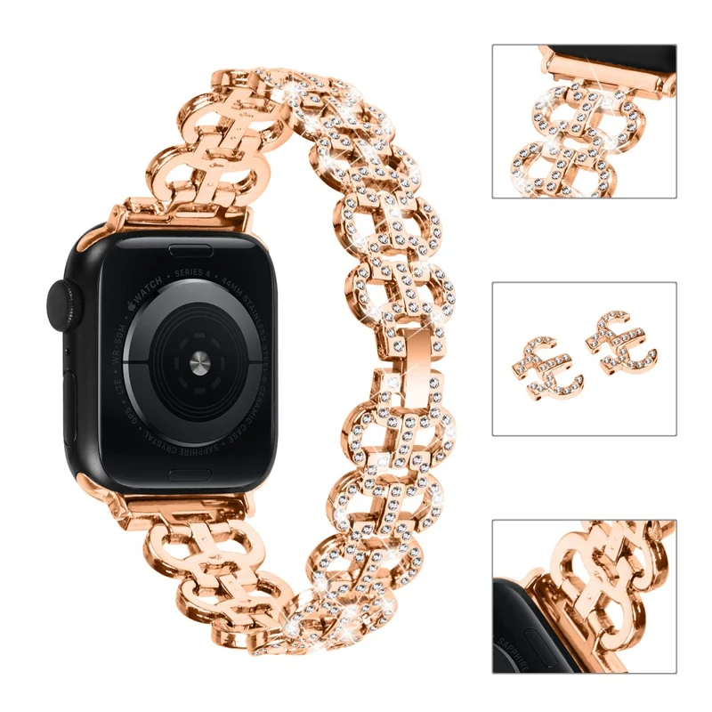 Apple Watch Series 8 (41mm) rhinestone décor alloy strap
