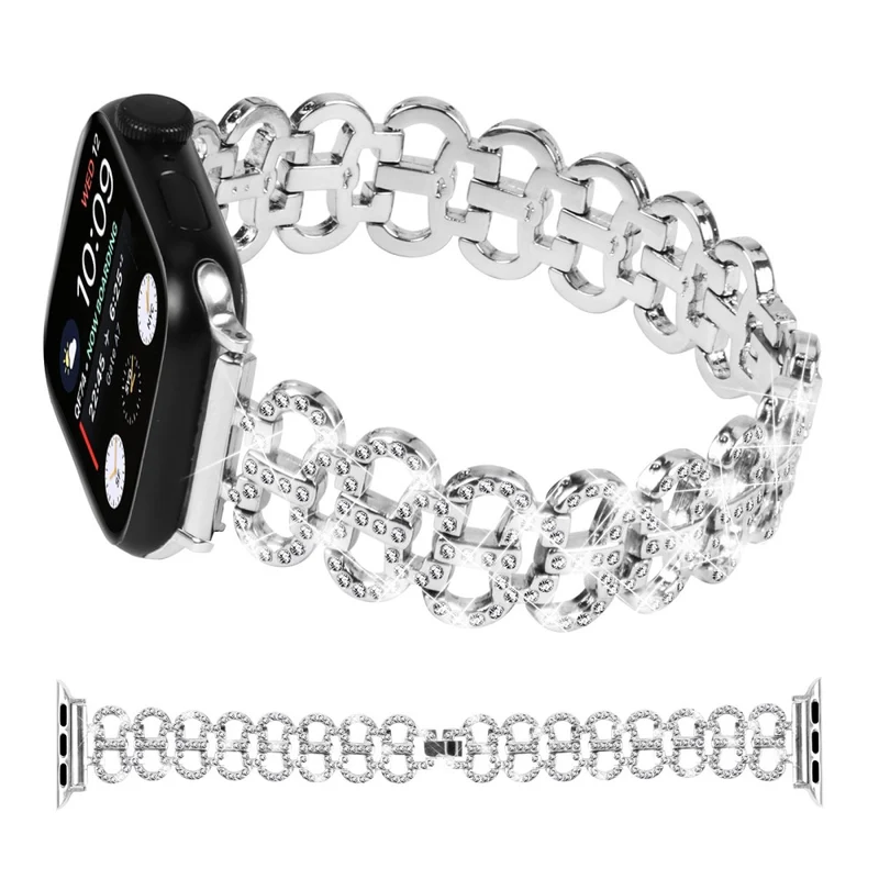Apple Watch Series 8 (41mm) rhinestone décor alloy strap