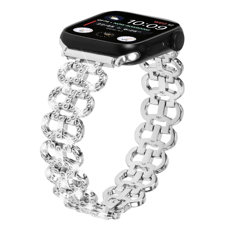 Apple Watch Series 8 (45mm) / Watch Ultra rhinestone décor alloy strap