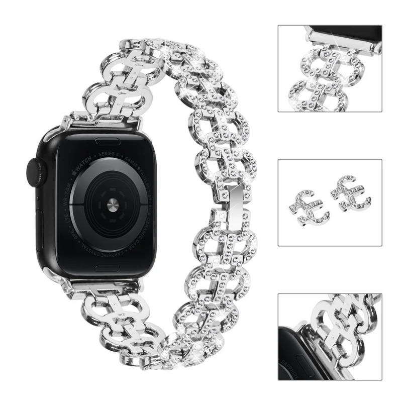Apple Watch Series 8 (45mm) / Watch Ultra rhinestone décor alloy strap