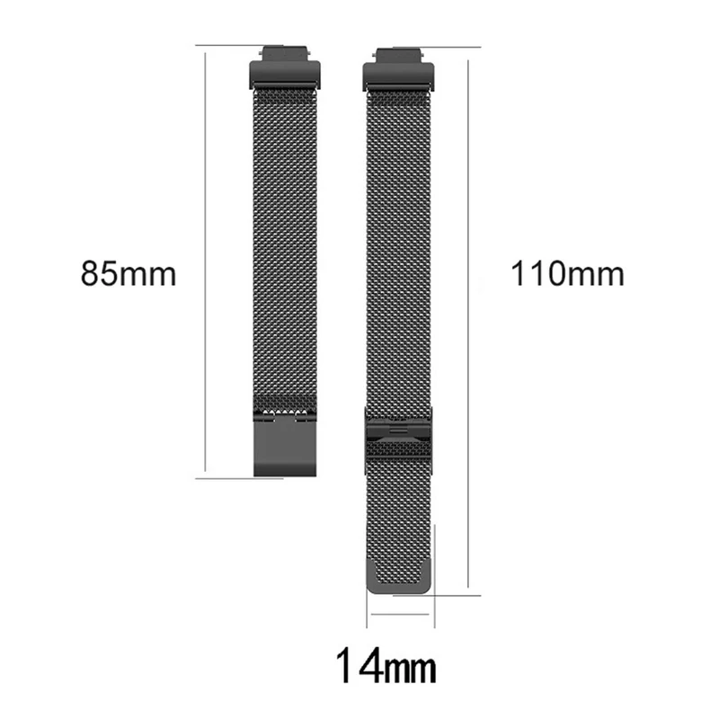 Fitbit Inspire 3 stainless steel strap with buckle