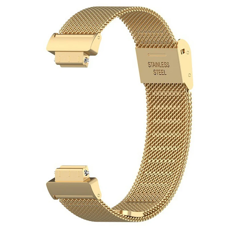 Fitbit Inspire 3 stainless steel strap with buckle