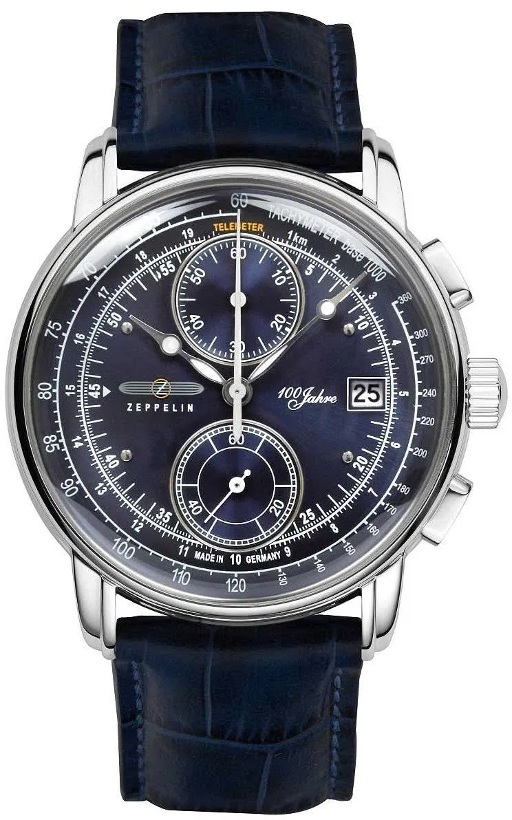 Zeppelin 100 Jahre Zeppelin 8670-3 Herrenuhr • Made in Germany • Elegantes Flieger-Design