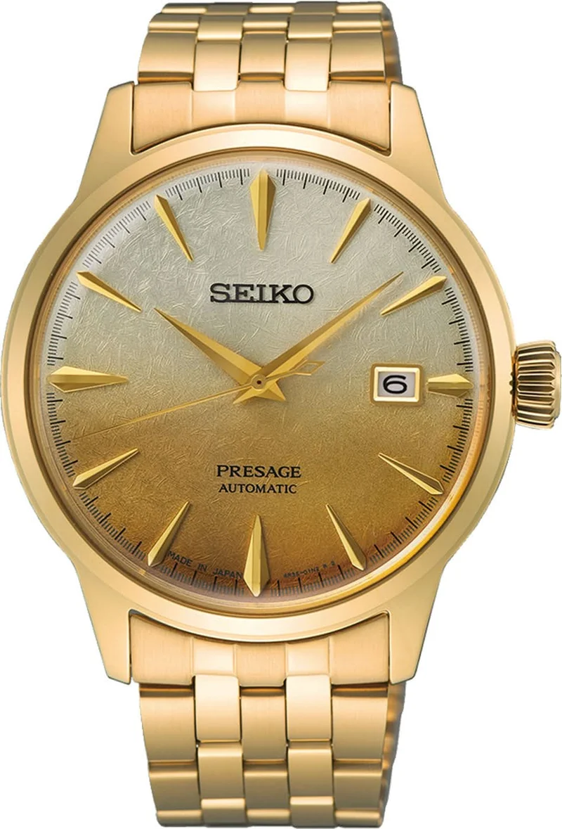 Seiko 5 Sports SRPK46J1 Herrenuhr • Automatik • Gold-Finish
