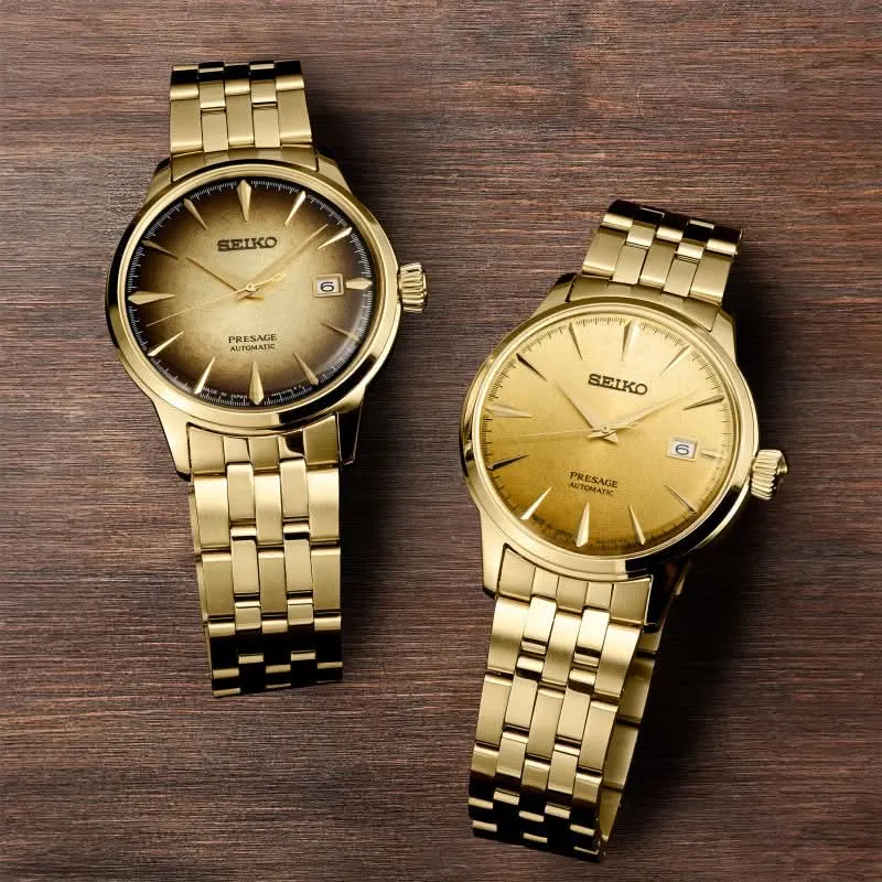 Seiko 5 Sports SRPK46J1 Herrenuhr • Automatik • Gold-Finish