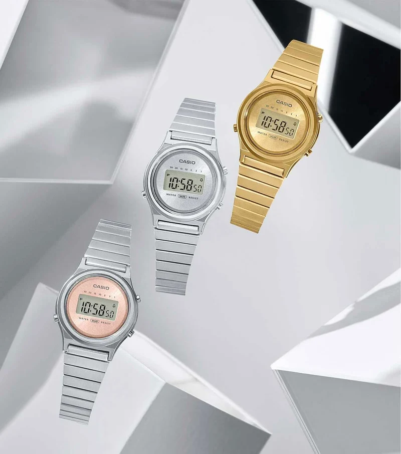 Casio Vintage LA700WE-4AEF Damenuhr • Kultiges Retro-Design • Kompaktes Format
