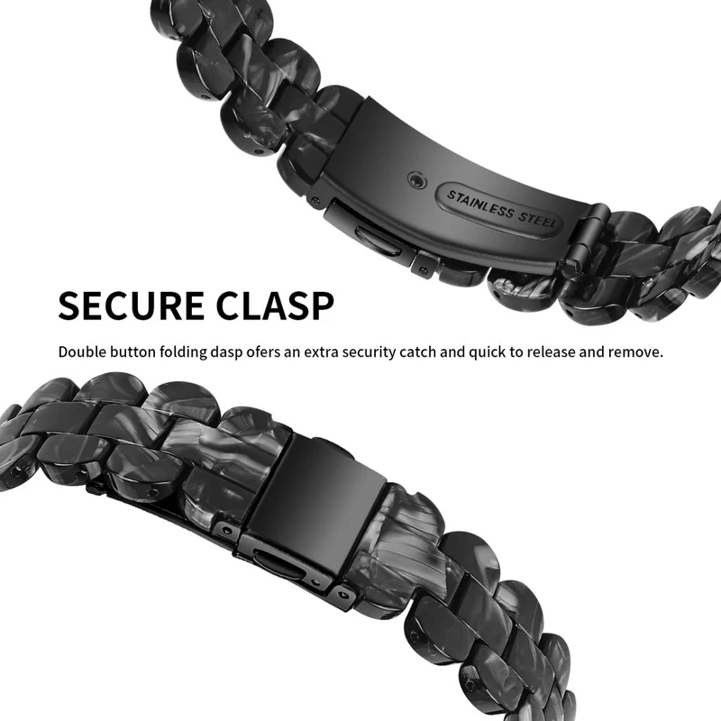 Fitbit Inspire 3 oval resin style stainless steel strap