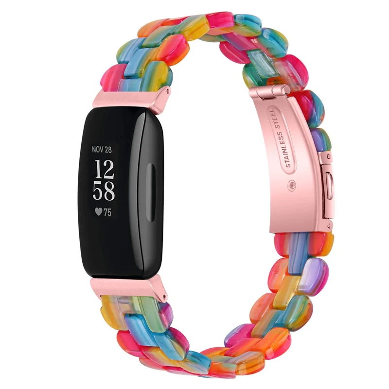 Fitbit Inspire 3 oval resin style stainless steel strap