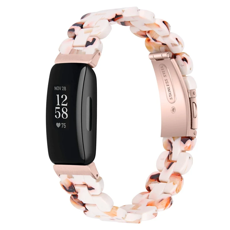 Fitbit Inspire 3 oval resin style stainless steel strap