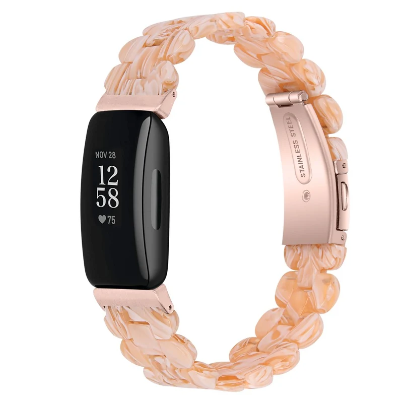 Fitbit Inspire 3 oval resin style stainless steel strap