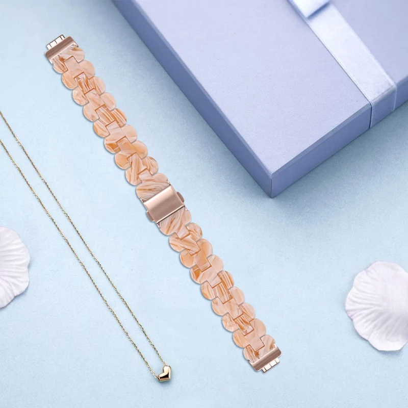 Fitbit Inspire 3 oval resin style stainless steel strap