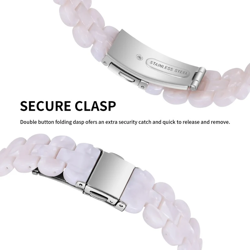 Fitbit Inspire 3 oval resin style stainless steel strap