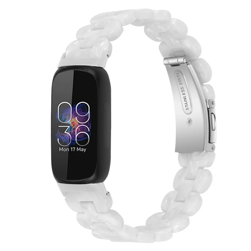 Fitbit Inspire 3 oval resin style stainless steel strap
